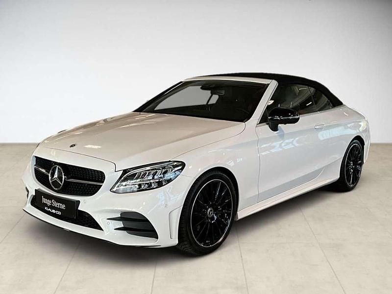 Unilack polarweiß Gebraucht 2024 Mercedes C200 AMG Cabrio | 49.880 € (Teuer) - Bild 1/4