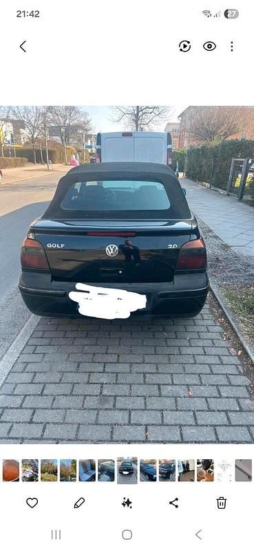 Gebraucht VW Golf Cabriolet 2001 Schwarz Cabrio