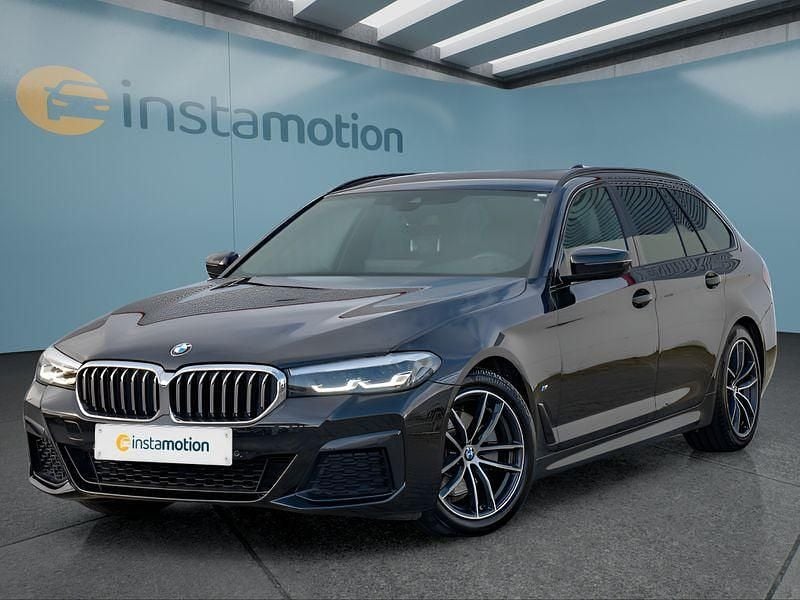 Schwarz Gebraucht 2021 BMW 520 Kombi | 33.649 € (Teuer) - Bild 1/4