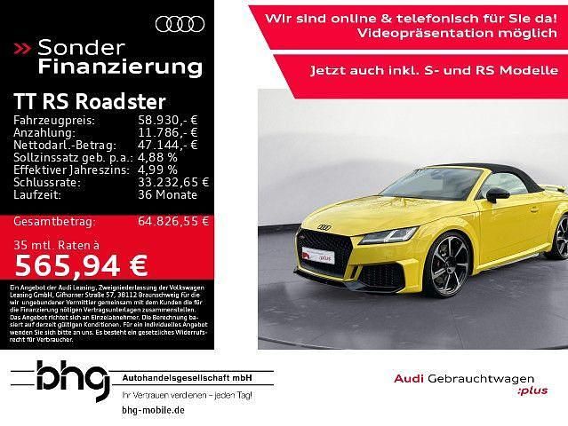 Gelb Gebraucht 2022 Audi TT Roadster Advanced Cabrio | 58.930 € (Superpreis) - Bild 1/4