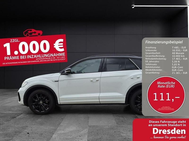 Pure white Gebraucht 2023 VW T-Roc R-line SUV | 24.950 € (Fairer Preis) - Bild 1/3