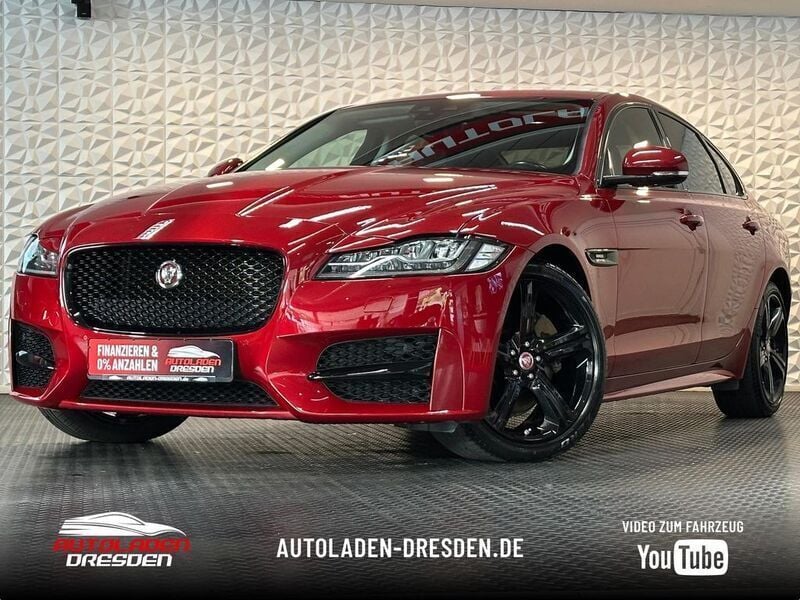 Rot Gebraucht 2018 Jaguar XF R-Sport Limousine | 17.999 € (Etwas zu teuer) - Bild 1/4