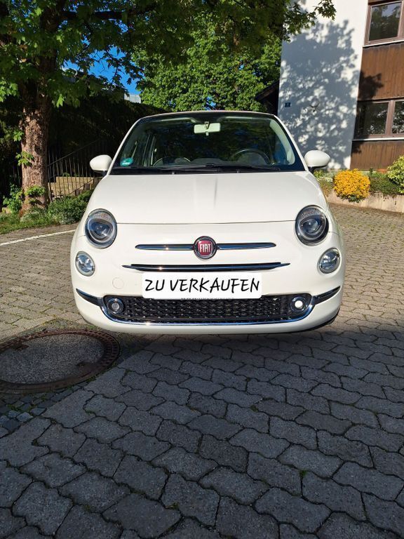 Weiß Gebraucht 2016 Fiat 500C Lounge Cabrio | 7.999 € (Guter Preis) - Bild 1/4
