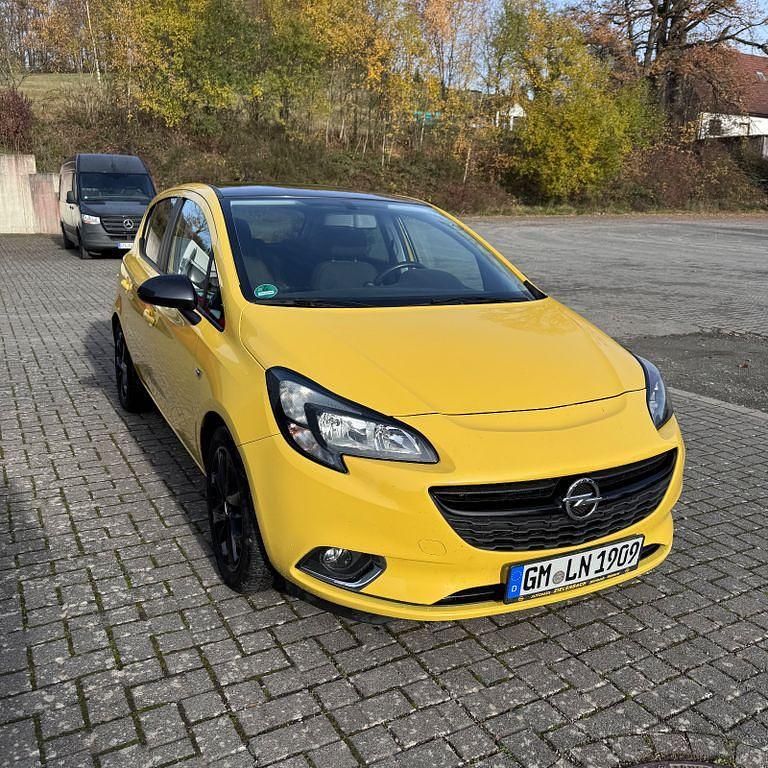 Gelb Gebraucht 2015 Opel Corsa Color Edition Limousine | 5.500 € (Guter Preis) - Bild 1/4