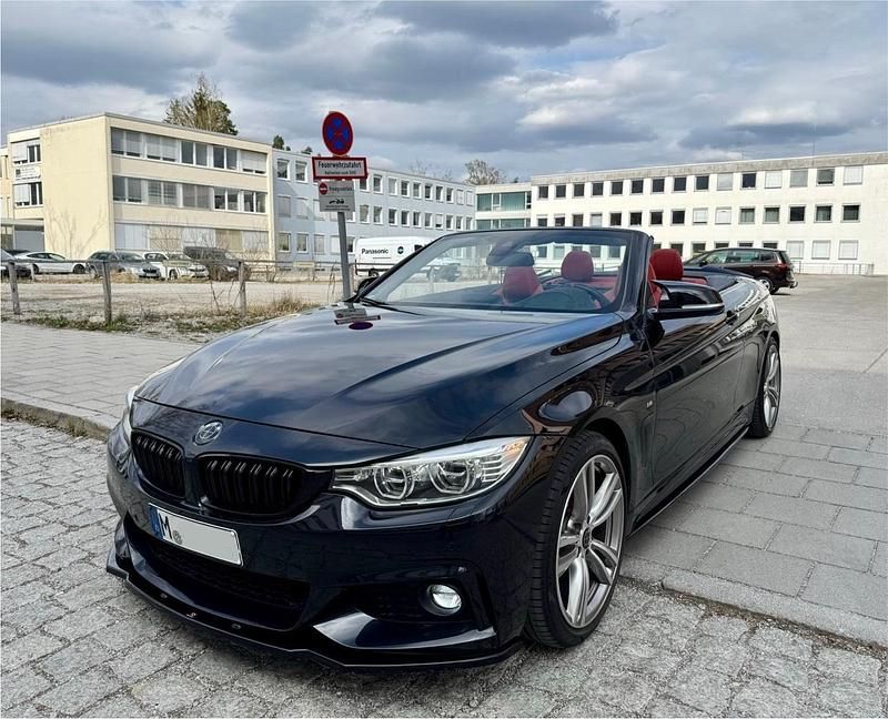 Schwarz Gebraucht 2014 BMW 420 M Sport Cabrio | 24.499 € (Teuer) - Bild 1/4