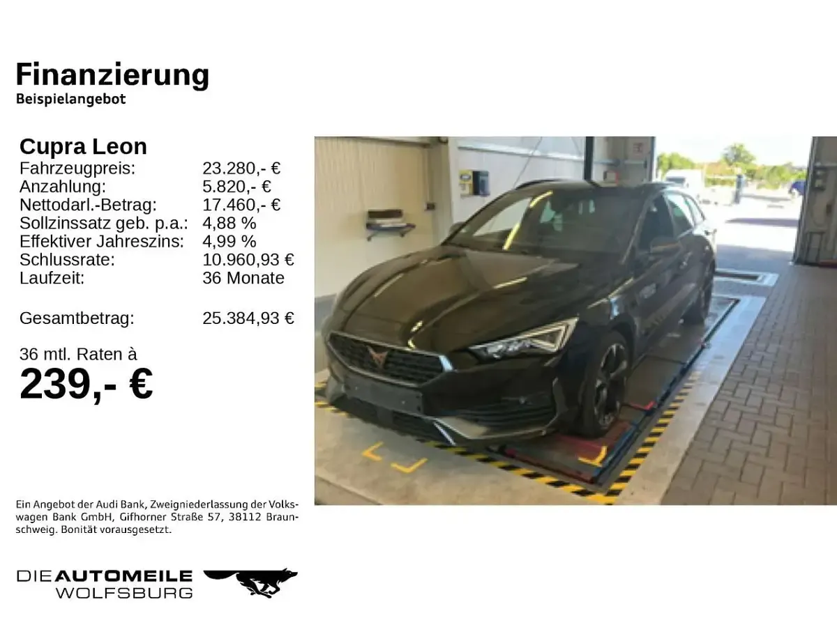 Gebraucht Cupra Leon 150 PS (110 kW) 2022 Mitternachtsschwarz Kombi