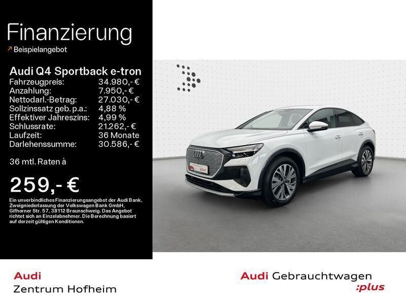 Metallic Gebraucht 2022 Audi Q4 Sportback e-tron Advanced SUV | 34.980 € (Fairer Preis) - Bild 1/4