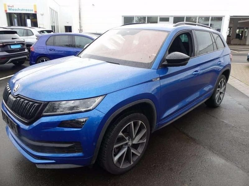 Raceblau metallic Gebraucht 2021 Skoda Kodiaq SUV | 29.890 € (Fairer Preis) - Bild 1/2
