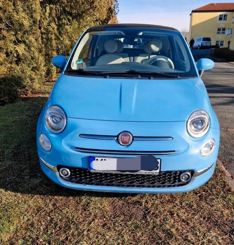 Blau Gebraucht 2016 Fiat 500C Cabrio | 8.100 € (Guter Preis) - Bild 1/4