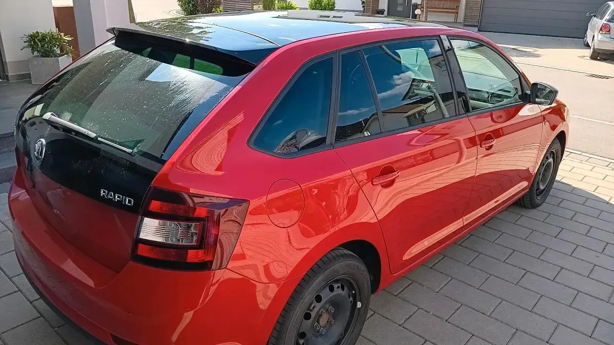 Occasion Skoda Rapid 86 ch (63 kW) 2014 Rouge Citadine
