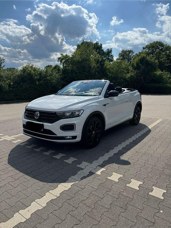 Weiß Gebraucht 2021 VW T-Roc Cabriolet R-line Cabrio | 22.500 € (Superpreis) - Bild 1/4