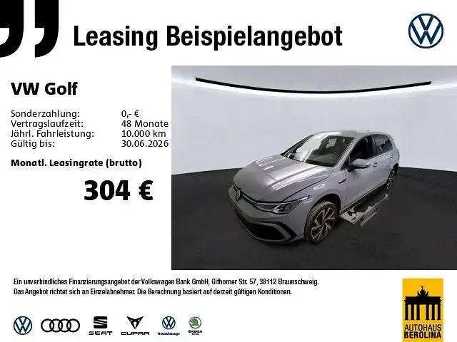 Second-hand VW Golf VIII R-line 150 CP (110 kW) 2024 Gri Berlinǎ