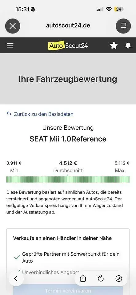 Brugt Seat Mii Basis 60 HK (44 kW) 2014 Hatchback