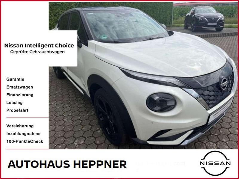 Pearl white/black m Gebraucht 2022 Nissan Juke SUV | 20.890 € (Superpreis) - Bild 1/4