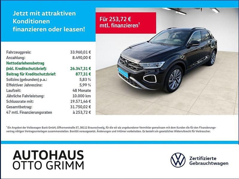 Schwarz Gebraucht 2025 VW T-Roc Goal SUV | 33.960 € (Fairer Preis) - Bild 1/4