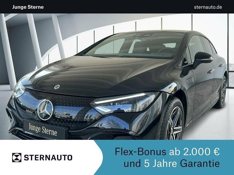 Gebraucht Mercedes EQE500 AMG line 300 kW (408 PS) 2024 Metalliclack obsidianschwarz Limousine