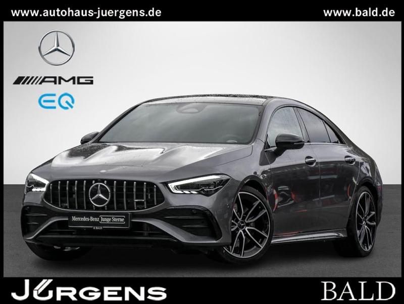 Mountain grey metallic Gebraucht 2024 Mercedes CLA35 AMG AMG Coupé | 50.570 € (Etwas zu teuer) - Bild 1/4