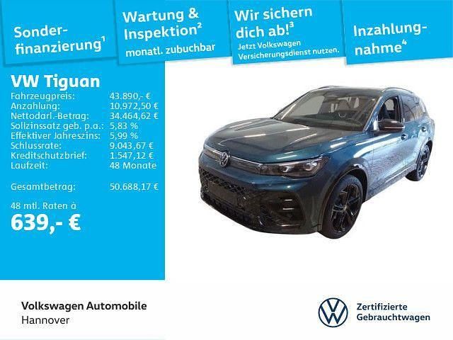 Nightshade blue metallic Gebraucht 2024 VW Tiguan R-line SUV | 43.890 € (Teuer) - Bild 1/3