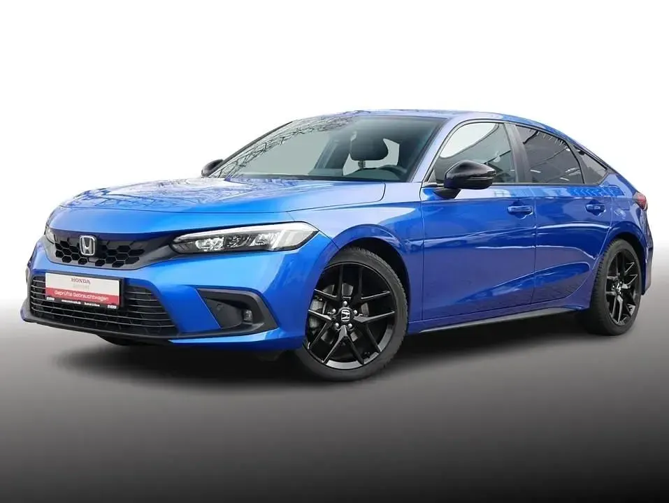Gebraucht Honda Civic Hybrid 184 PS (135 kW) 2023 Prem crystal blue m Limousine
