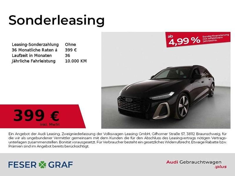 Mythosschwarz metallic Gebraucht 2025 Audi A5 Ambiente Kombi | 50.980 € - Bild 1/1