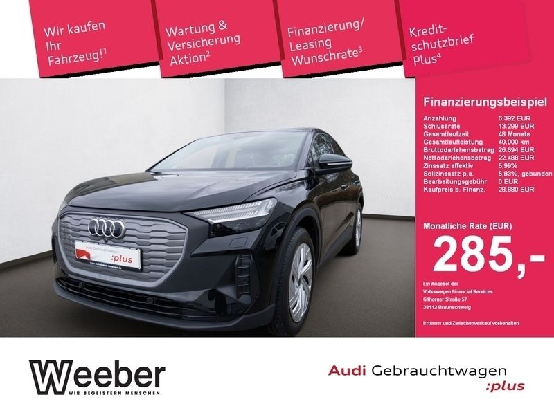 Schwarz Gebraucht 2021 Audi Q4 e-tron SUV | 28.880 € (Superpreis) - Bild 1/4