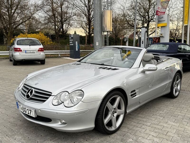 Gebraucht Mercedes SL500 306 PS (225 kW) 2002 Silber Cabrio