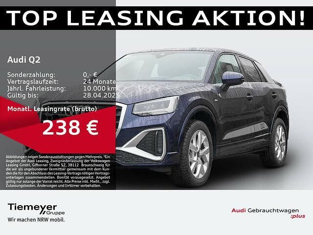 Gebraucht Audi Q2 S-Line 110 PS (80 kW) 2024 Navarrablau metallic SUV