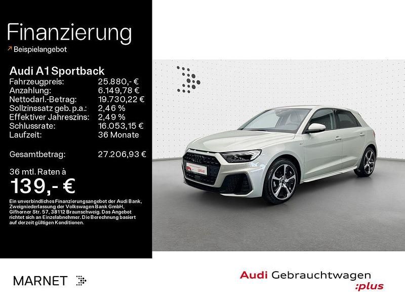Tausilber metallic Gebraucht 2024 Audi A1 Sportback S-Line Kleinwagen | 25.880 € (Fairer Preis) - Bild 1/4