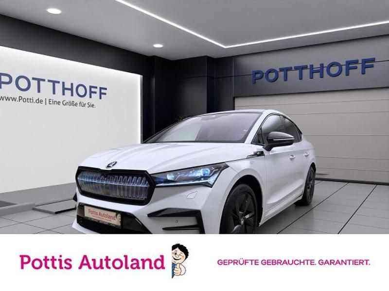 Weiss Gebraucht 2023 Skoda Enyaq iV Suite SUV | 38.997 € (Fairer Preis) - Bild 1/4