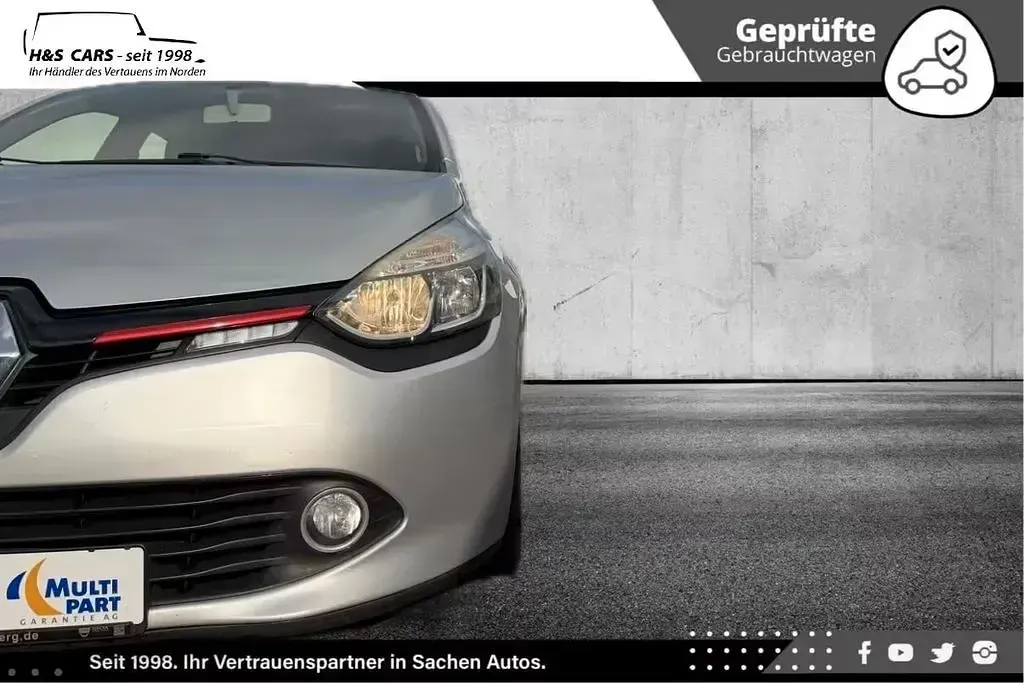Używany Renault Clio IV Dynamique 90 KM (66 kW) 2014 Srebrny Sedan/Limuzyna