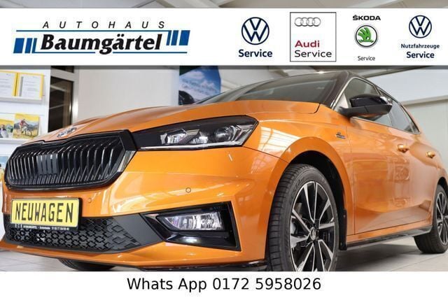 Blau Neu 2024 Skoda Fabia Monte Carlo Limousine | 21.950 € (Fairer Preis) - Bild 1/4