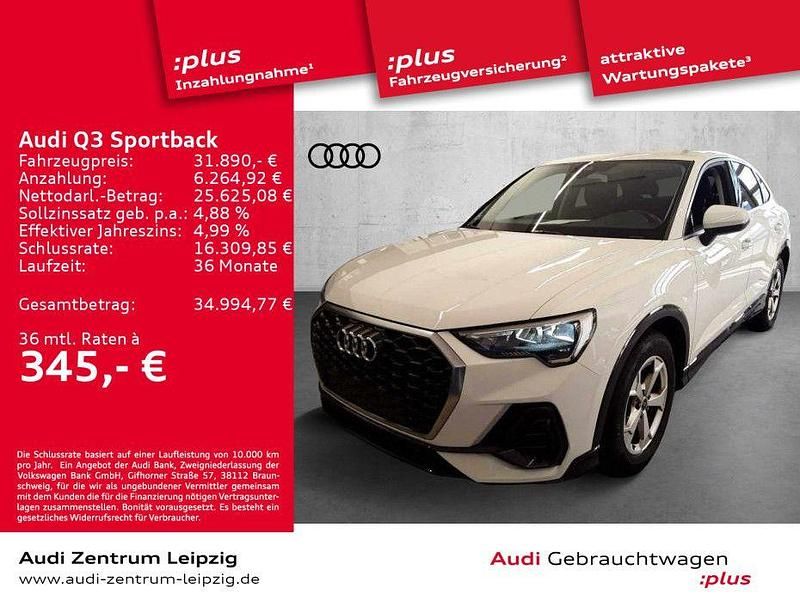 Gebraucht Audi Q3 Sportback Business 150 PS (110 kW) 2022 Ibisweiß SUV