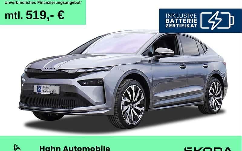 Grau Neu 2025 Skoda Enyaq iV SportLine SUV | 58.480 € - Bild 1/4