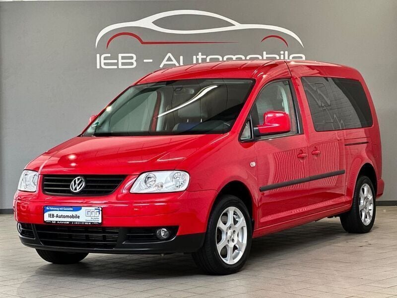 Rot Gebraucht 2009 VW Caddy Maxi Life Life Van / Kleinbus | 8.990 € (Teuer) - Bild 1/4