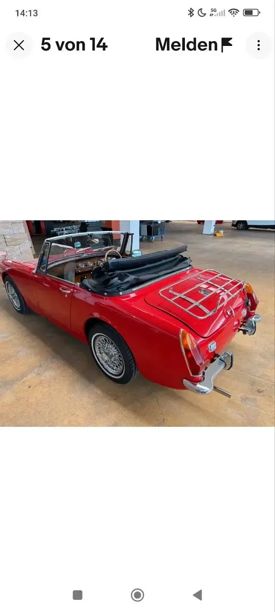 Occasion MG Midget 67 ch (49 kW) 1972 Rouge Cabriolet