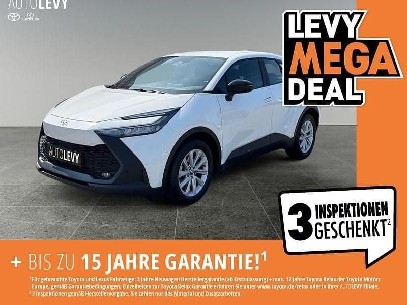 Schnee weiß Gebraucht 2024 Toyota C-HR Business Edition SUV | 25.487 € (Superpreis) - Bild 1/4