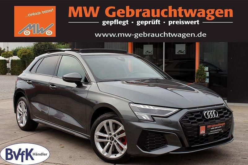 Grau Gebraucht 2021 Audi A3 Sportback e-tron S-Line Limousine | 29.990 € (Etwas zu teuer) - Bild 1/3