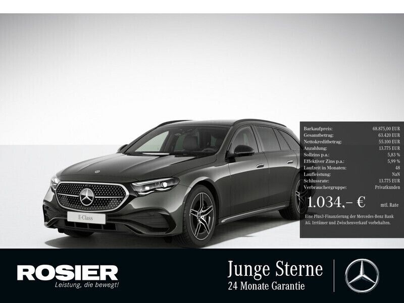 Grau Gebraucht 2024 Mercedes E300 Premium Kombi | 68.875 € - Bild 1/4