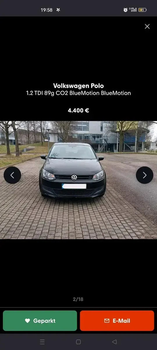 Gebraucht VW Polo 75 PS (55 kW) 2011 Schwarz Kleinwagen