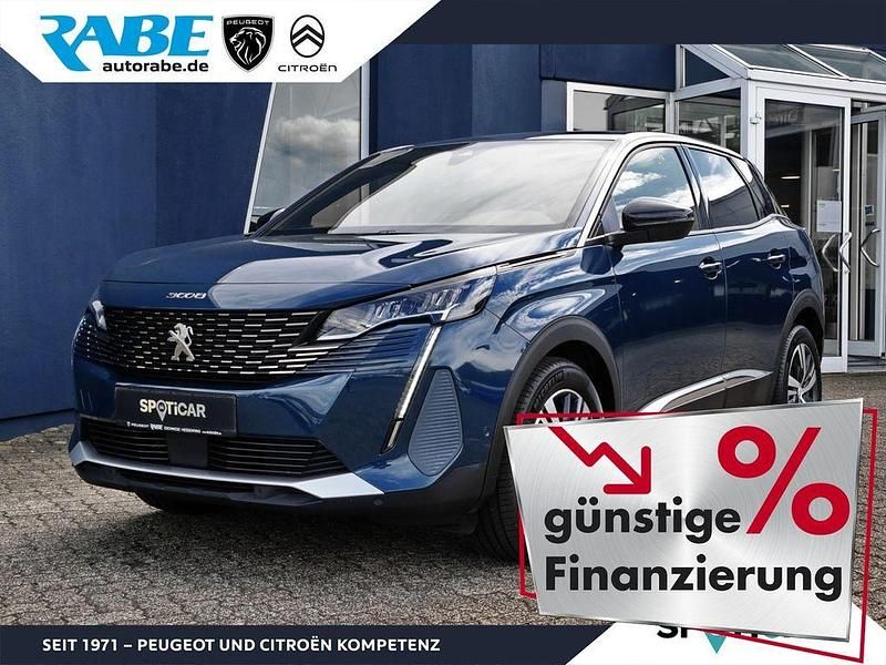 Celebes blau (metallic) Gebraucht 2023 Peugeot 3008 Allure SUV | 26.390 € (Fairer Preis) - Bild 1/4