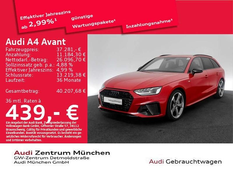 Gebraucht Audi A4 S-Line 204 PS (150 kW) 2024 Progressivrot metallic Kombi