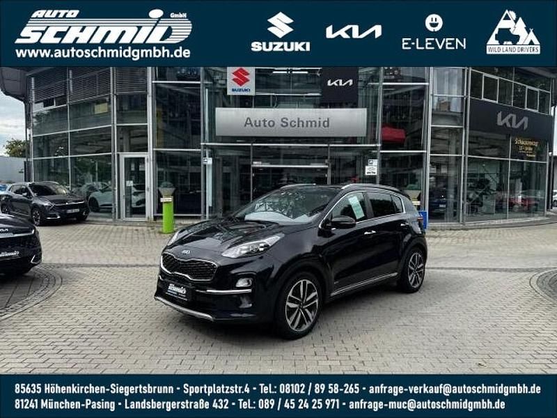 (1k) zilinaschwarz met. (metallic) Gebraucht 2018 Kia Sportage Platinum SUV | 23.490 € (Fairer Preis) - Bild 1/4