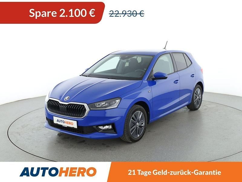 Blau Gebraucht 2024 Skoda Fabia Selection Limousine | 20.830 € (Superpreis) - Bild 1/3