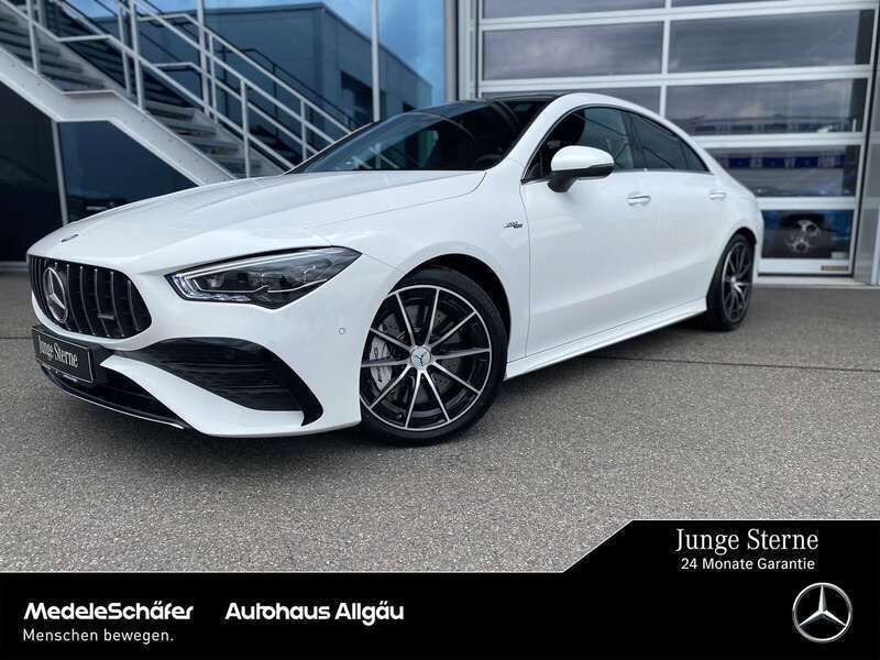 Unilack polarweiß Gebraucht 2024 Mercedes CLA35 AMG AMG Coupé | 48.260 € (Guter Preis) - Bild 1/4