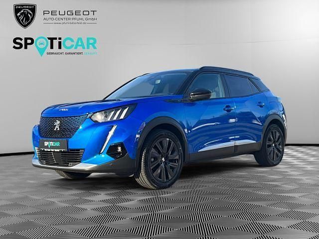 Blau Gebraucht 2022 Peugeot e-2008 GT SUV | 25.990 € - Bild 1/4
