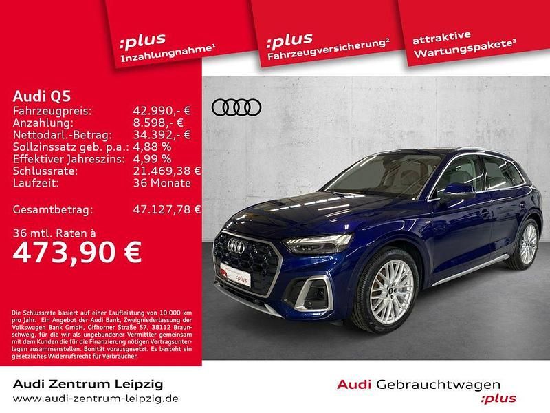 Blau Gebraucht 2021 Audi Q5 Business SUV | 42.990 € (Fairer Preis) - Bild 1/3