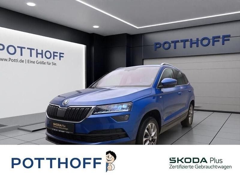 Blau Gebraucht 2021 Skoda Karoq Clever SUV | 23.221 € (Guter Preis) - Bild 1/4