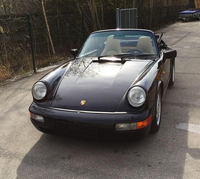Schwarz Gebraucht 1990 Porsche 911 Cabrio | 52.990 € - Bild 1/4