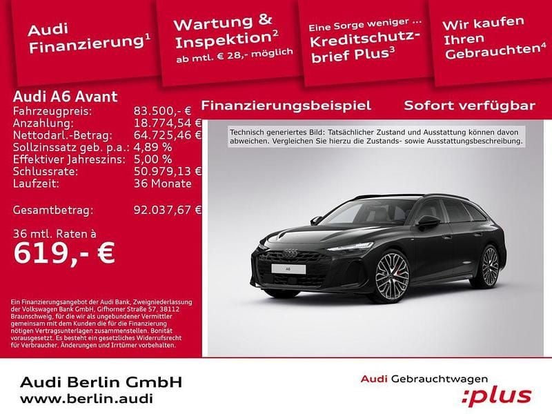 Gebraucht Audi A6 Ambiente 367 PS (269 kW) 2025 Mythosschwarz metallic Kombi