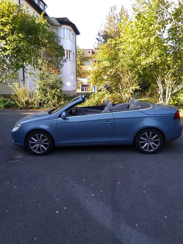 Blau Gebraucht 2007 VW Eos Cabrio | 4.999 € (Fairer Preis) - Bild 1/4